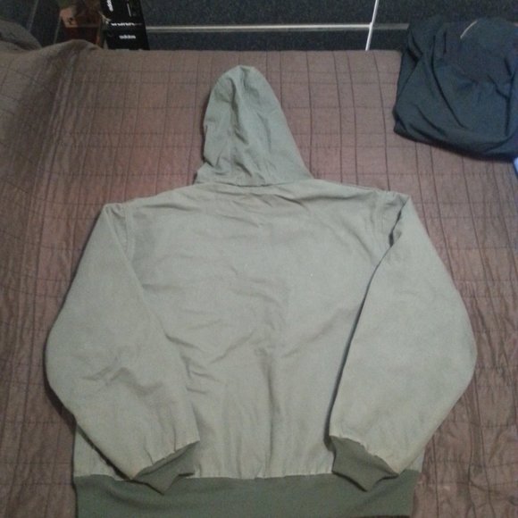 Vintage  Carhartt Active  Jacket Hooded Duck Cloth Canvas  Workwear XXL - Picture 2 of 14